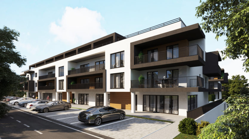 Záhradná časť projektu RajPark Residence