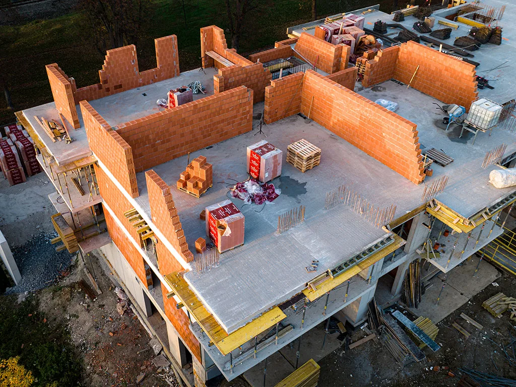 RajPark Residence – výstavba v októbri 2022, záber 2