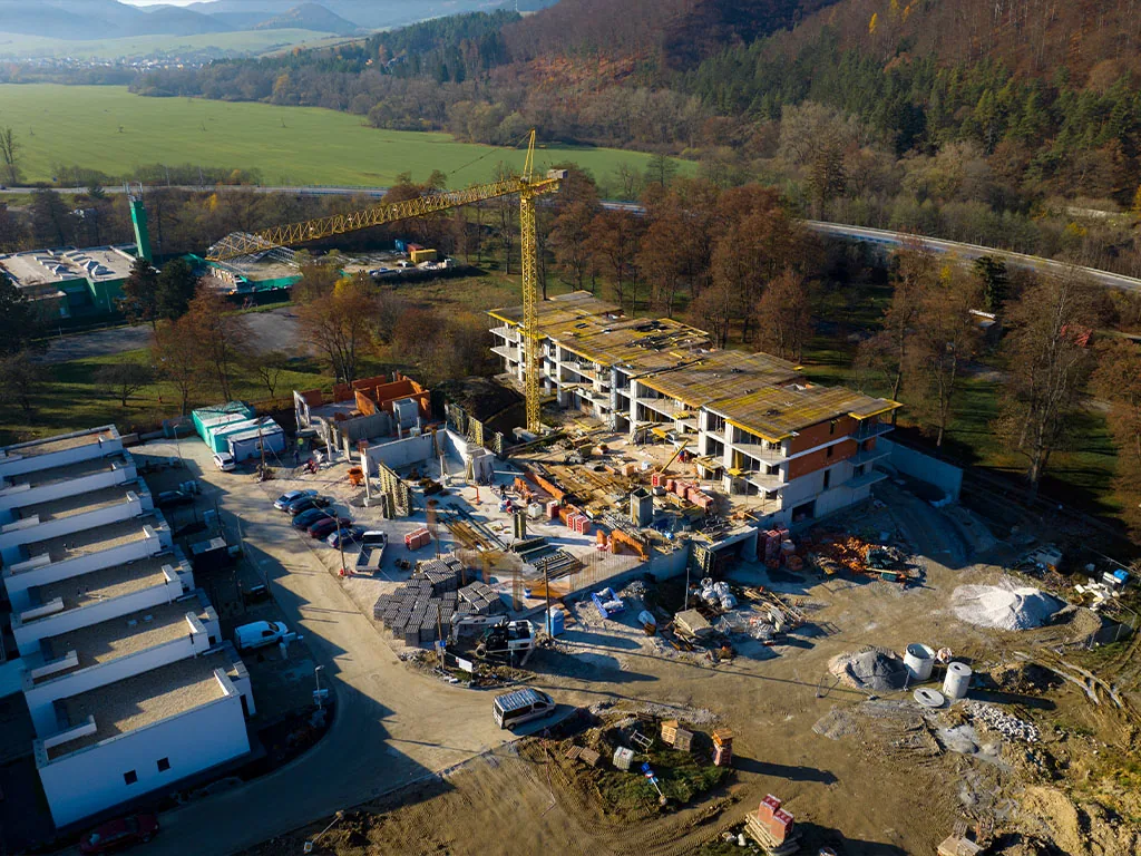 RajPark Residence – výstavba v novembri 2022, záber 1