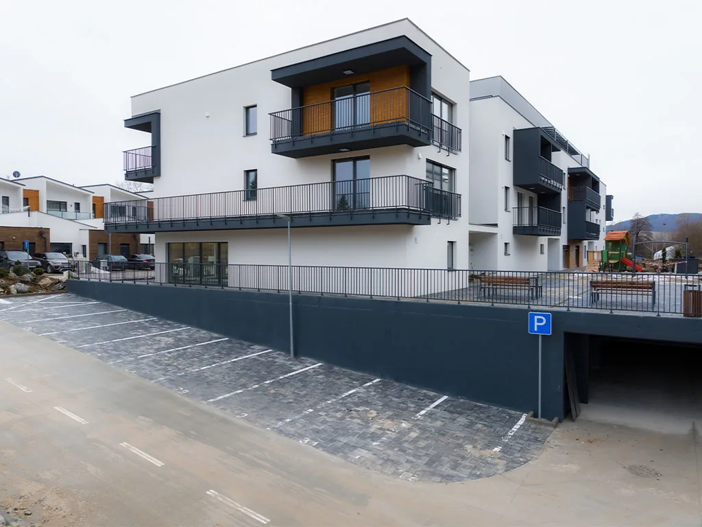 RajPark Residence – výstavba v decembri 2023, záber 2